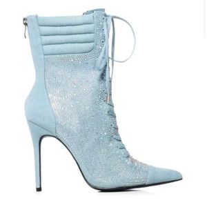 COPY - Brand New Denim Bedazzled Boot (Akira)